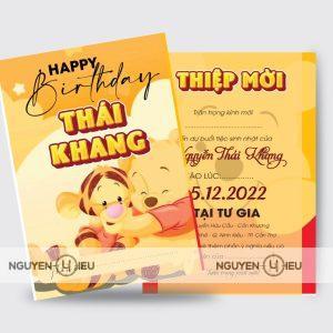 Thiệp sinh nhật Nguyễn Hiếu thiết kế
